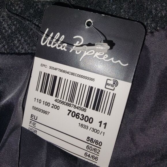 Ulla Popken Nwt button coat jacket size 28/30 - Picture 6 of 8